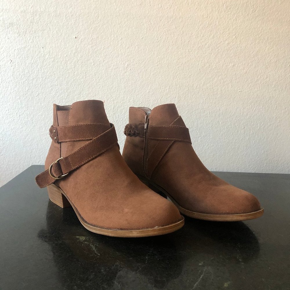 Brown Garciella Ankle Booties